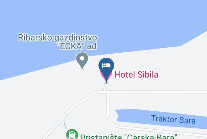 Hotel Sibila Carta Geografica - Vojvodina - Srednje Banatski