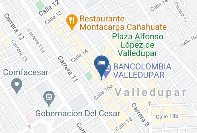 Valledupar - Hotel Sicarare Maps