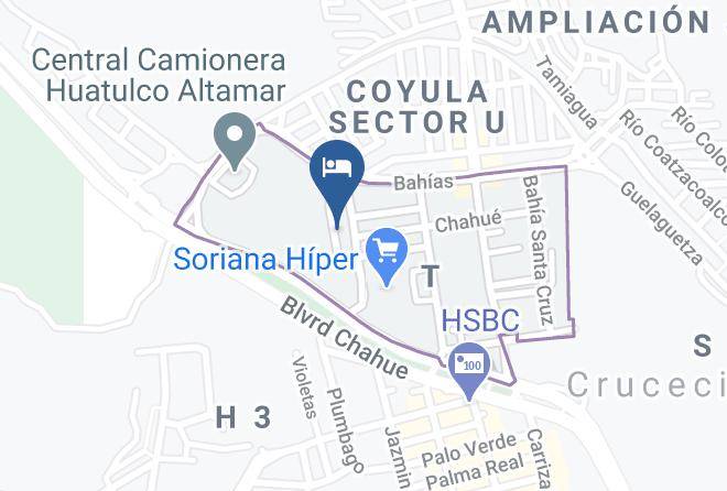 Santa Maria Huatulco - Hotel Sicaruu Maps