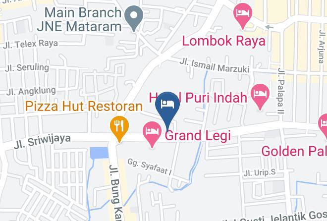 Kota Mataram - Hotel Sidarta Maps