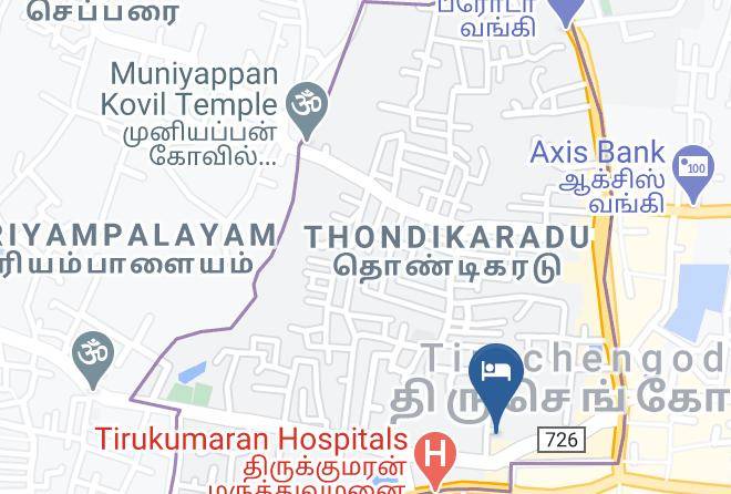 Tiruchengode - Hotel Siddartha Maps
