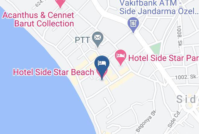 Manavgat - Hotel Side Star Beach Maps