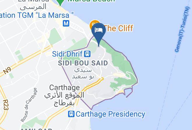 Tunis - Hotel Sidi Bou Said Maps