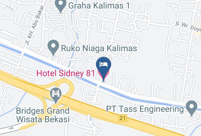 Bekasi Regency - Hotel Sidney 81 Maps