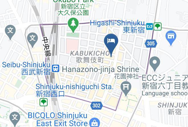 Shinjuku Ward - Hotel Siena Maps