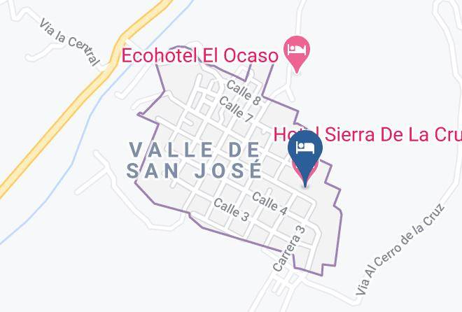 Valle De San Jose - Hotel Sierra De La Cruz Maps