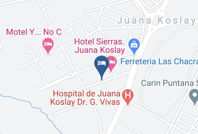 La Capital San Luis - Hotel Sierras Cocheras Maps
