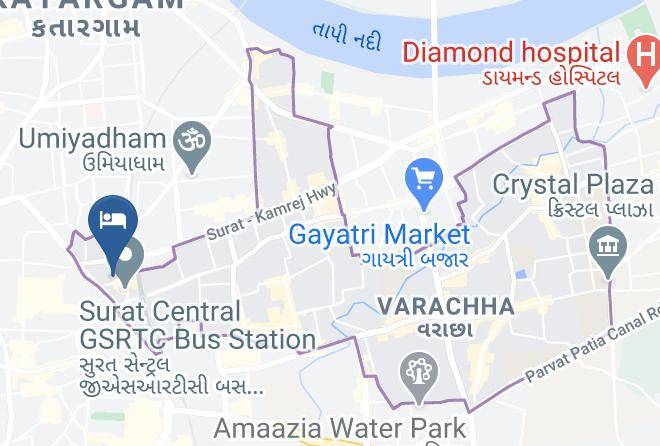 Surat - Hotel Sifat International Surat Maps