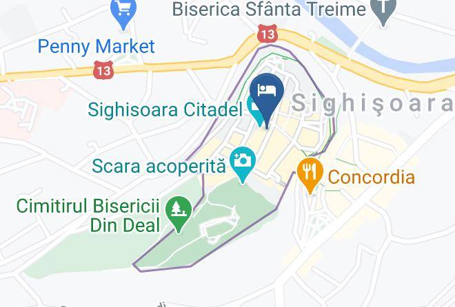 Hotel Sighioara Map - Mures - Sighisoara