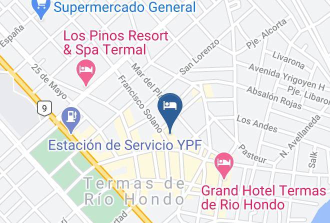 Rio Hondo - Hotel Siglo Sexto Maps