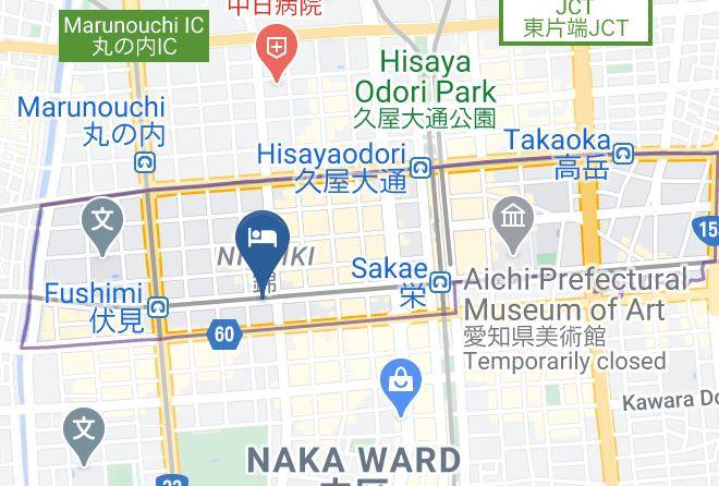 Nagoya City Naka Ward - Hotel Silk Tree Nagoya Maps