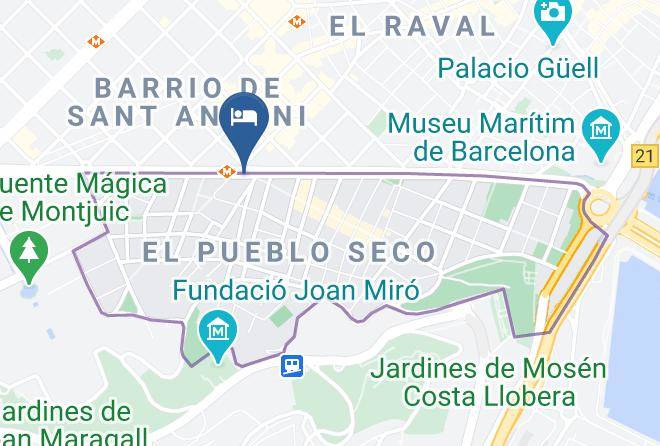 Hotel Concordia Barcelona Map