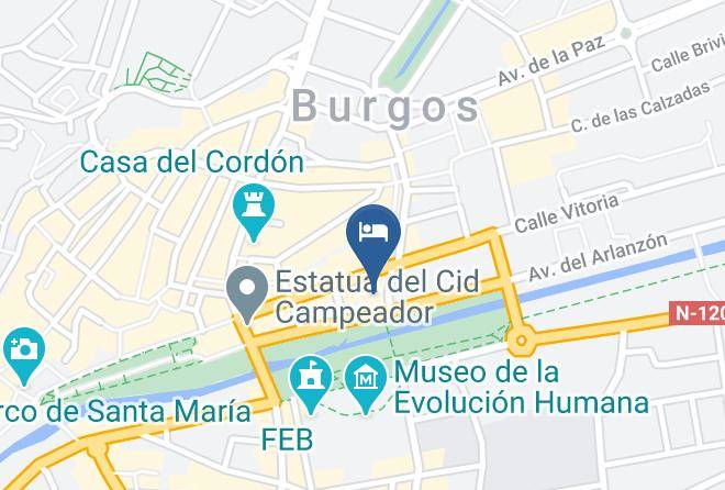 Burgos - Hotel Silken Gran Teatro Maps
