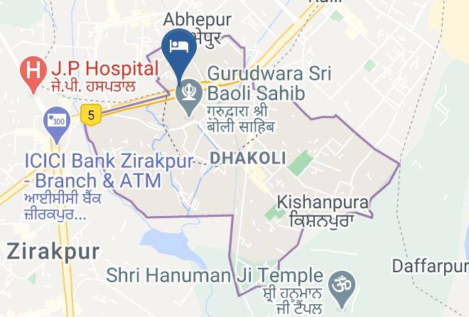 Zirakpur - Hotel Silky Resorts Maps
