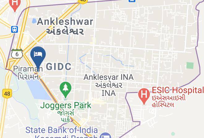 Ankleshwar - Hotel Silver Leaf Maps
