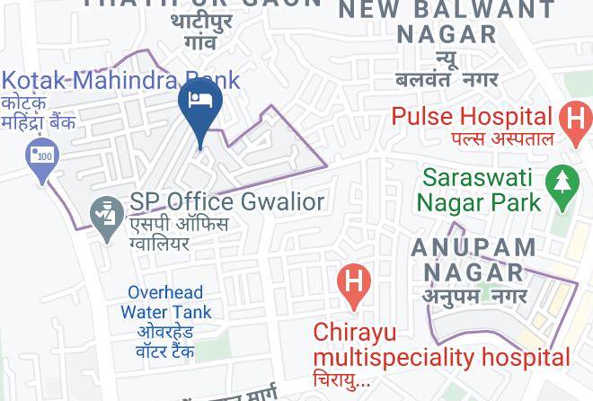 Gwalior - Hotel Silver Oak Gwalior Maps