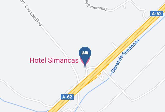 Valladolid - Hotel Simancas Maps