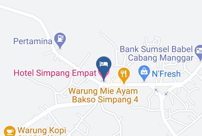East Belitung Regency - Hotel Simpang Empat Maps