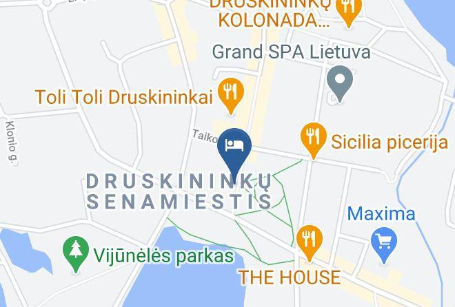 Druskininkai - Hotel Simpatija Maps