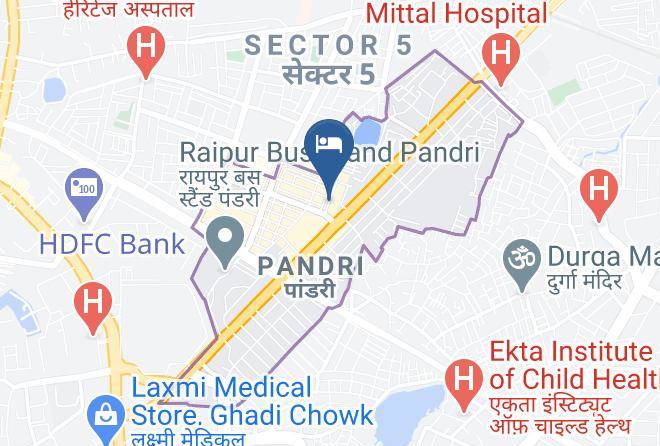 Raipur - Hotel Simran Pride Maps