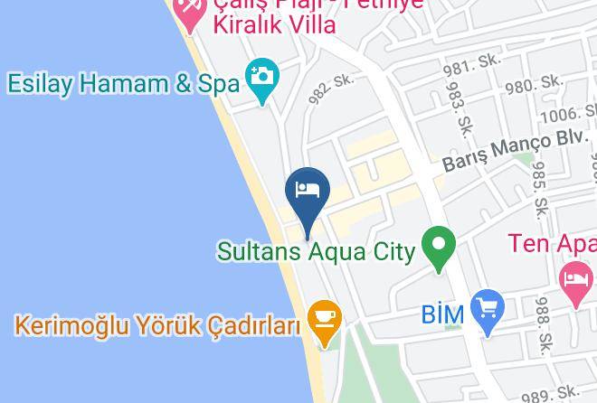 Fethiye - Simsek Otel Maps