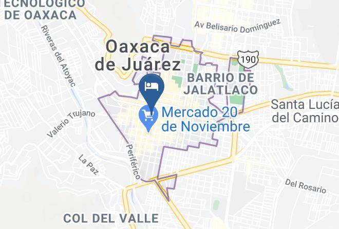 Oaxaca De Juarez - Hotel Sin Nombre Maps