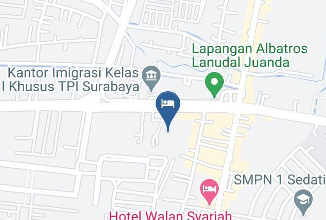 Sidoarjo Regency - Hotel Sinar 1 Maps
