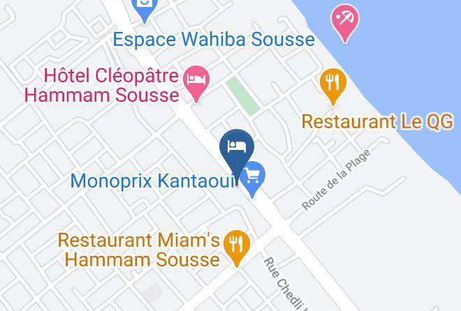 Tunisia - Hotel Sindbad Sousse Maps