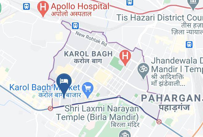 Karol Bagh - Hotel Singh Continental Maps