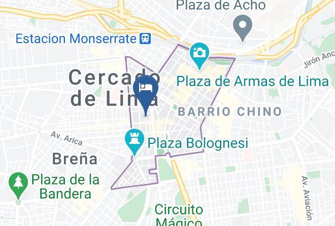 Lima - Hotel Sipan Maps