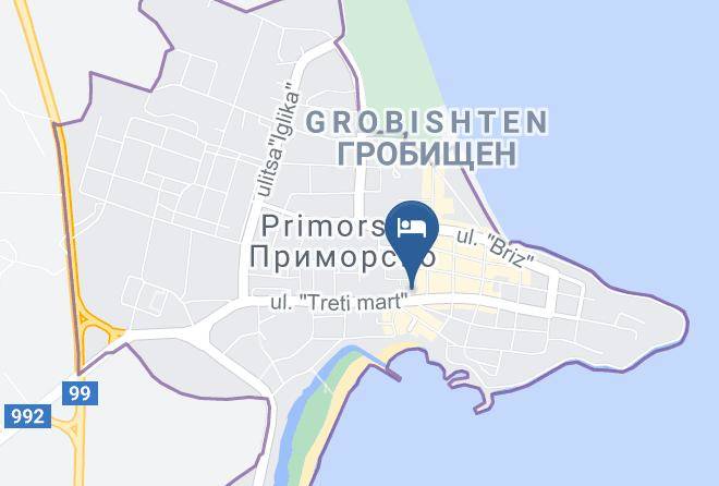 Primorsko - Hotel Sirena Maps