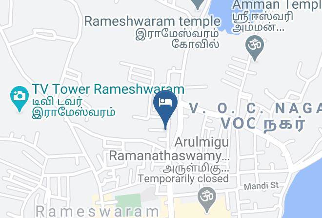 Hotel Sivasakthi Map - Tamil Nadu - Rameshwaram