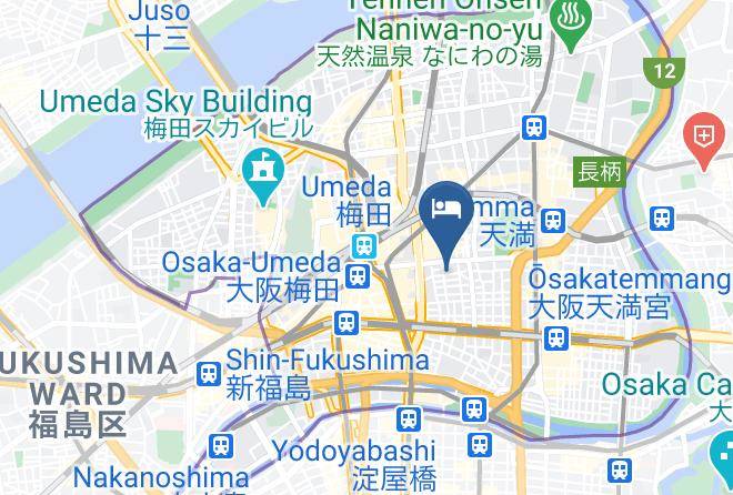 Osaka City Kita Ward - Hotel Six Maps