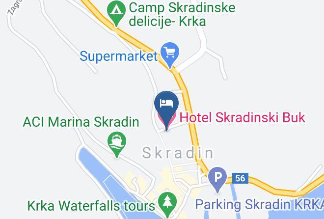 Skradin - Hotel Skradinski Buk Maps