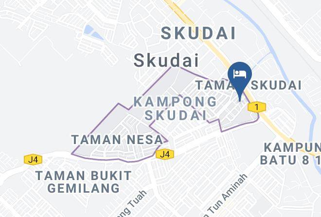 Hotel Skudai Baru Map