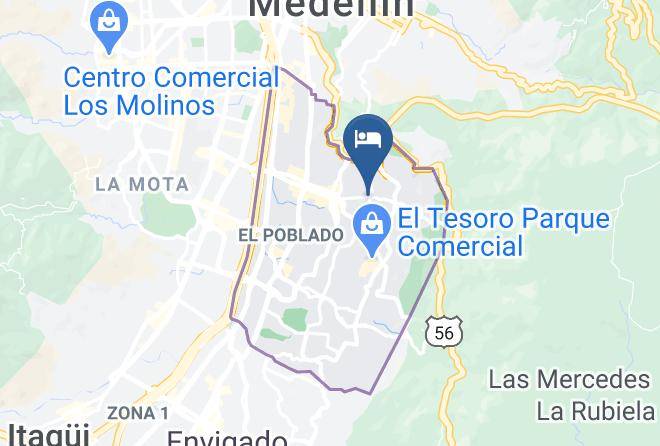 Hotel Sky Medellin Map