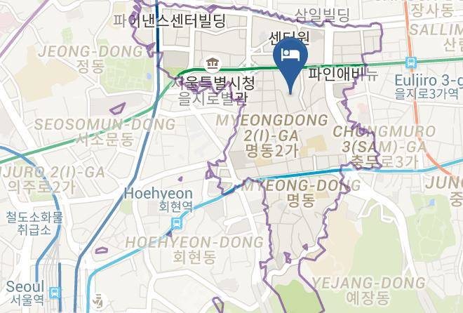 Hotel Skypark Central Myeongdong Map
