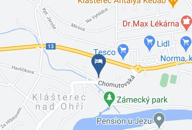 Chomutov - Hotel Slavie Maps
