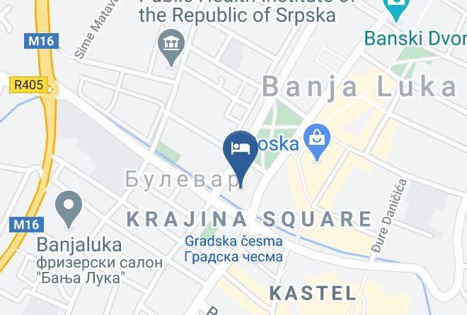 Banja Luka - Hotel Slavija Maps