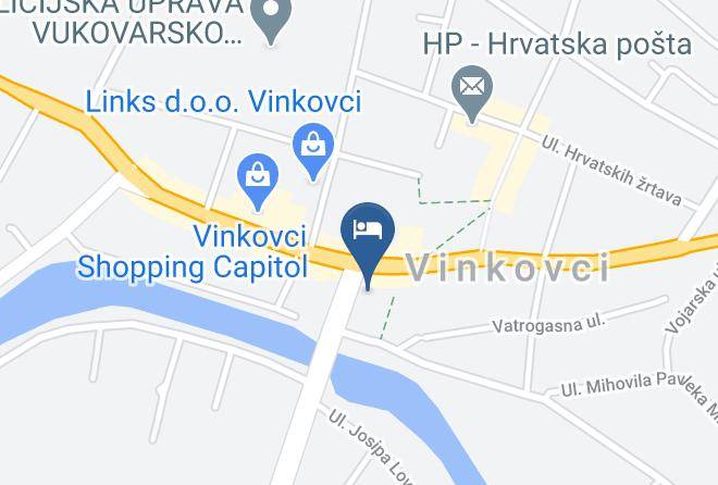 Vinkovci - Hotel Slavonija Maps