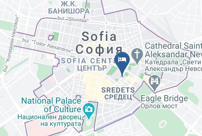 Sofia - Hotel Slavyanska Beseda Maps