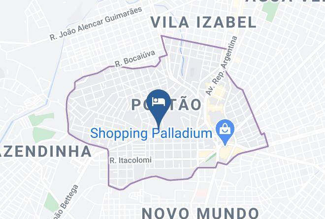 Curitiba - Hotel Slim Curitiba Joao Bettega Maps