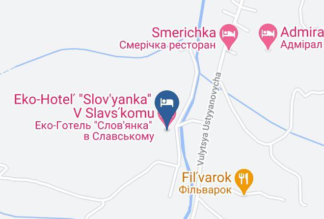 Skole Raion - Eko Hotel Slov'yanka V Slavskomu Maps