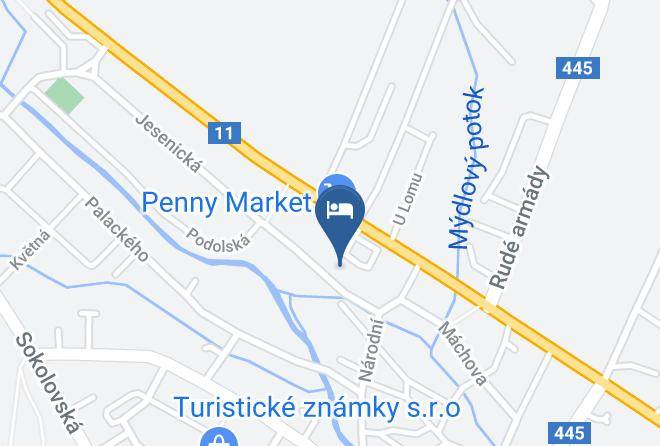 Bruntal - Hotel Slunce Maps