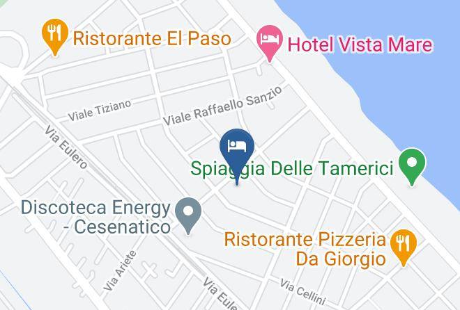 Hotel Smeraldo Cesenatico Map