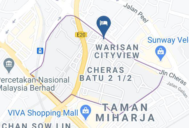 Kuala Lumpur - Hotel Smile Cheras Warisan Cityview Maps