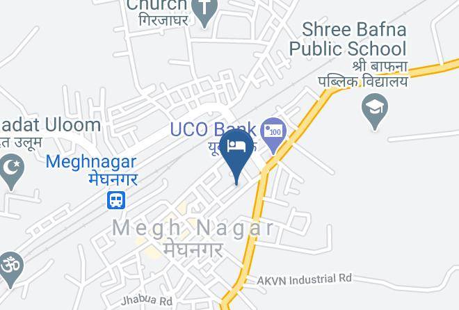 Meghnagar - Hotel Sneh Palace Maps