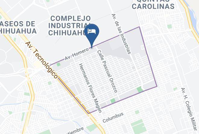 Chihuahua Plejo Industrial Chihuahua - Hotel Sntenario Maps