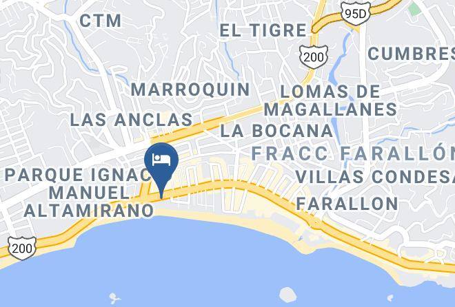 Acapulco De Juarez - Hotel Sntss By Bnow Hotels Maps