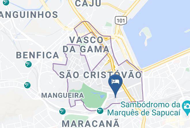 Rio De Janeiro Sao Cristovao - Hotel Sao Cristovao Maps
